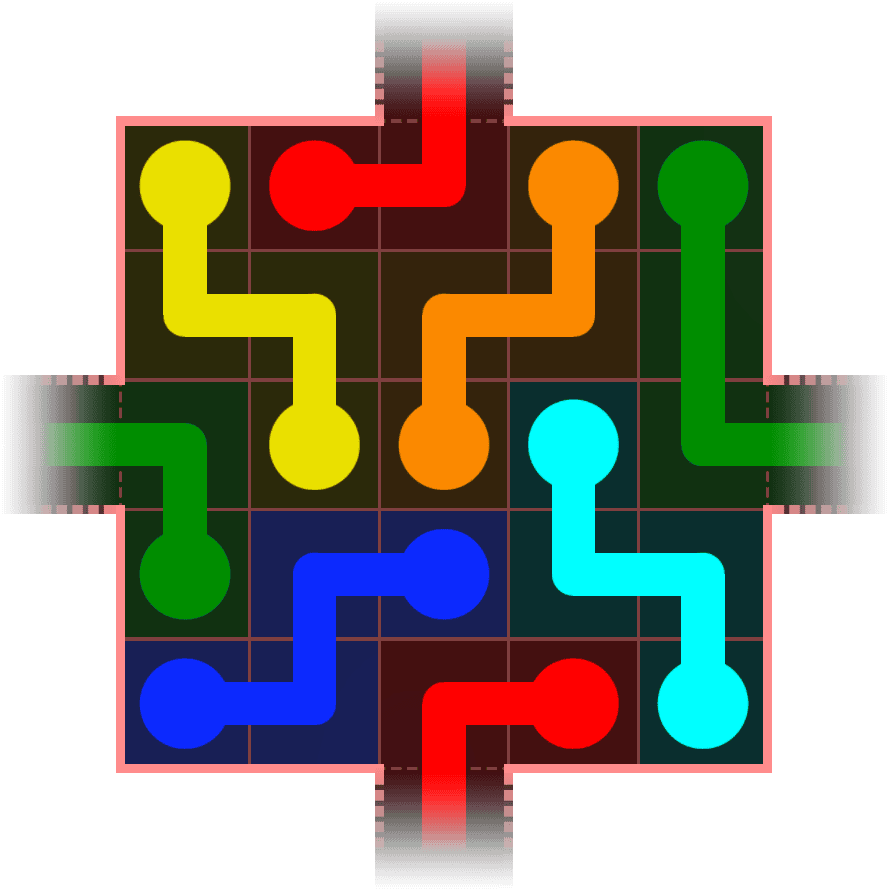 Flow Free Warps 305 Solution