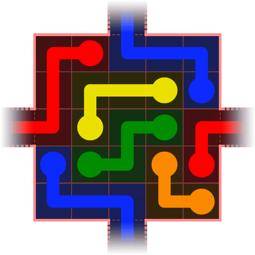 Flow Free Warps 306 Solution