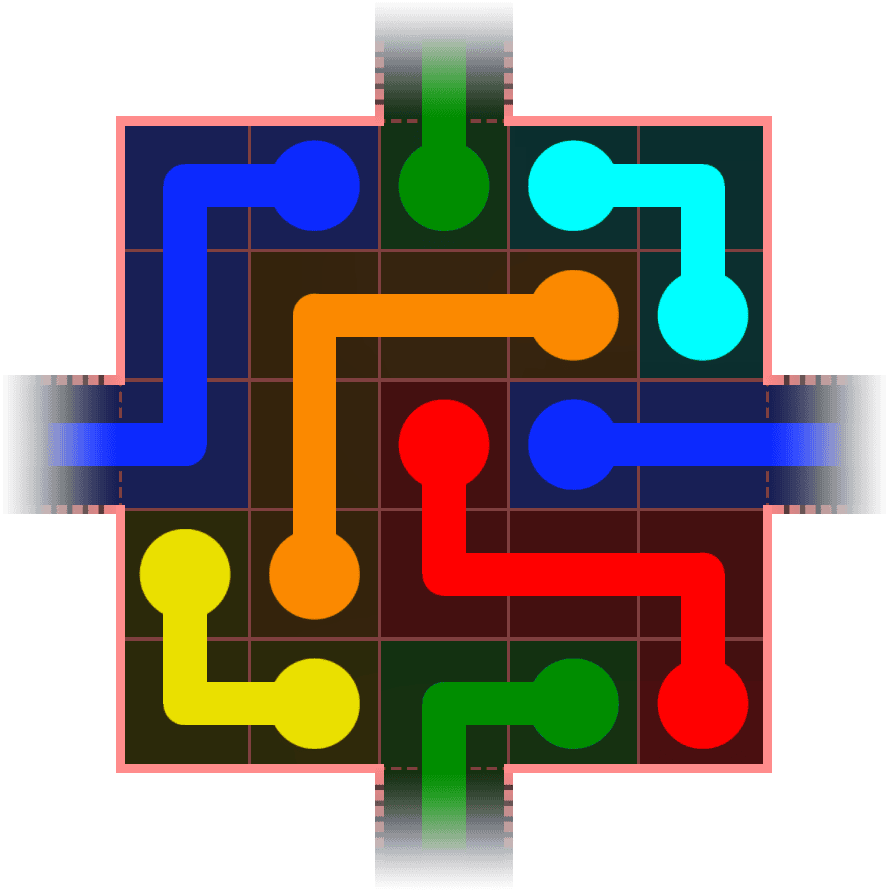 Flow Free Warps 428 Solution