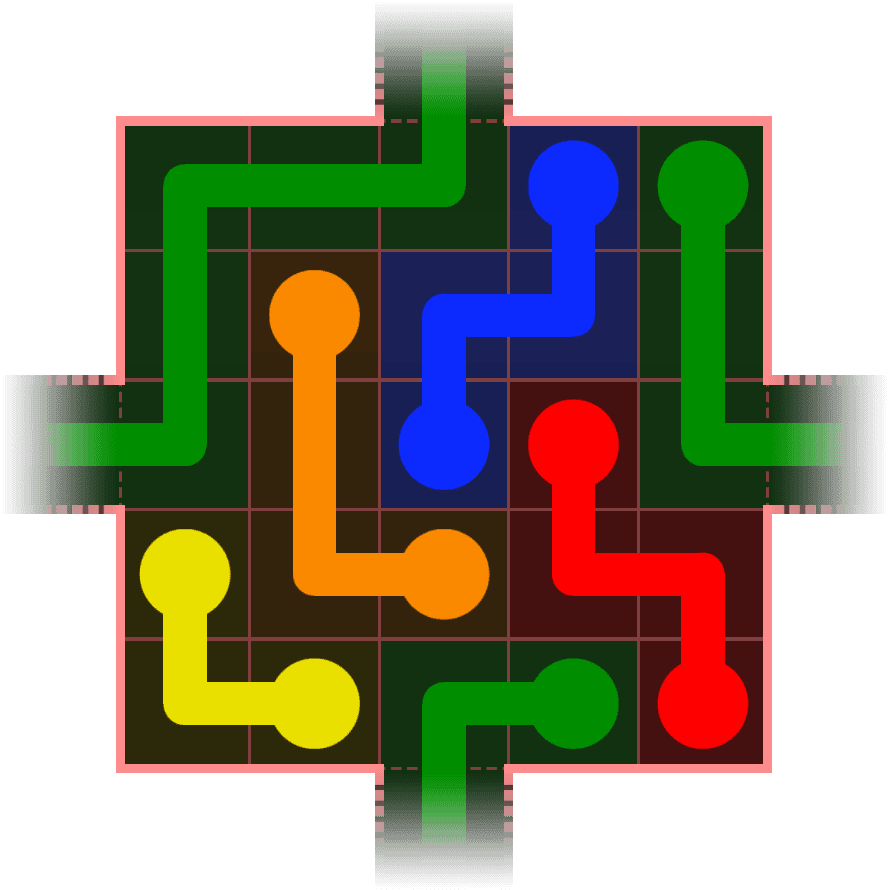 Flow Free Warps 429 Solution