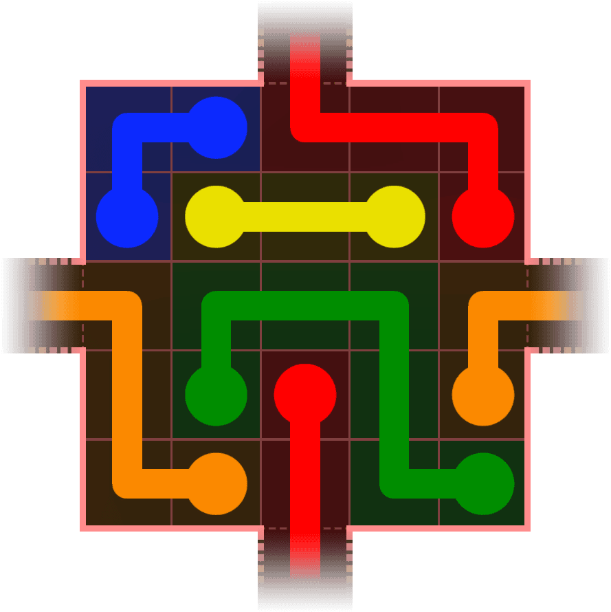 Flow Free Warps 434 Solution
