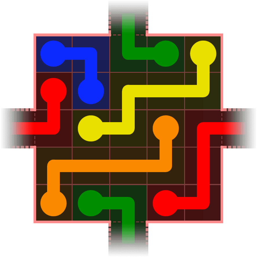 Flow Free Warps 438 Solution