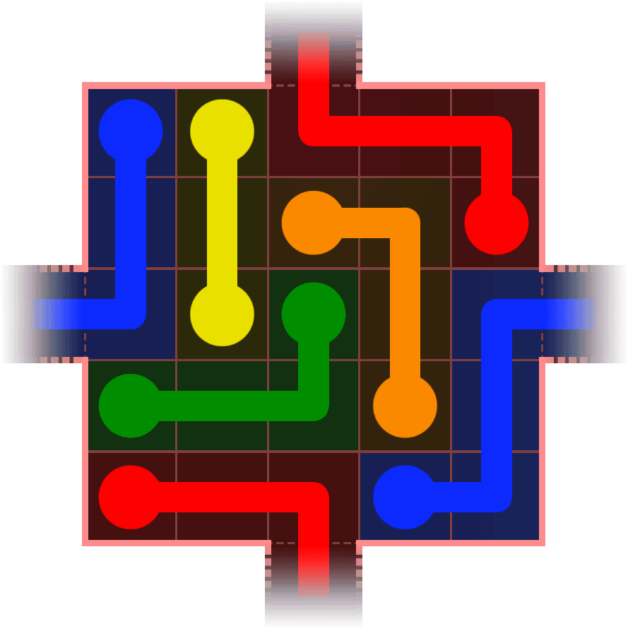 Flow Free Warps 444 Solution