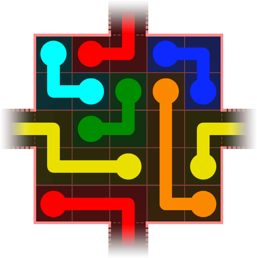 Flow Free Warps 334 Solution