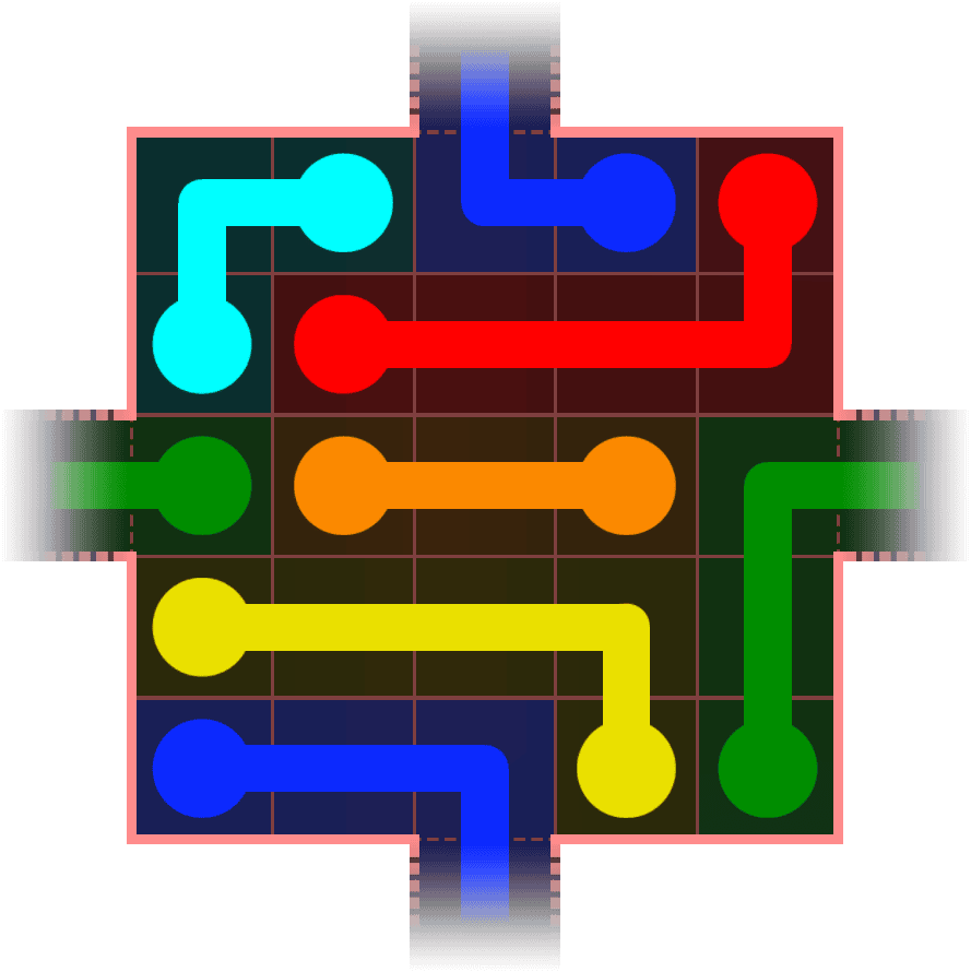 Flow Free Warps 340 Solution