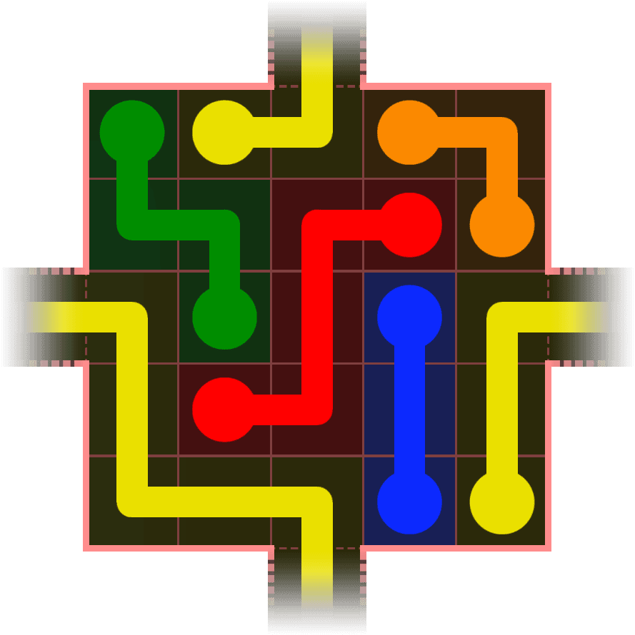 Flow Free Warps 342 Solution