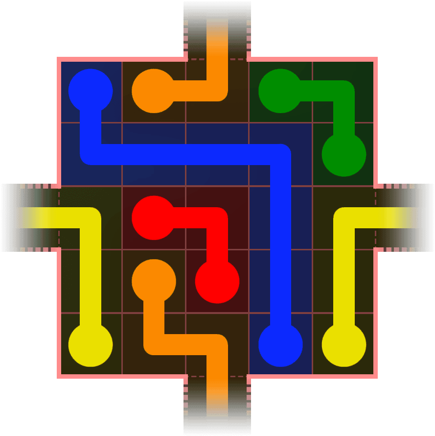 Flow Free Warps 343 Solution