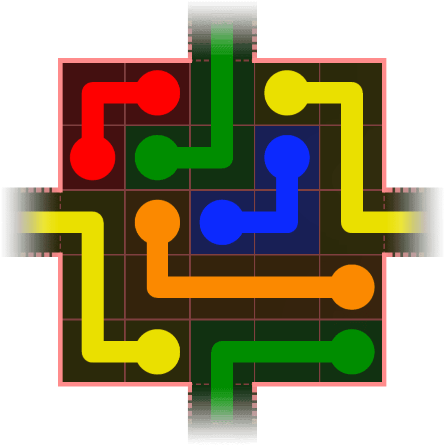 Flow Free Warps 352 Solution