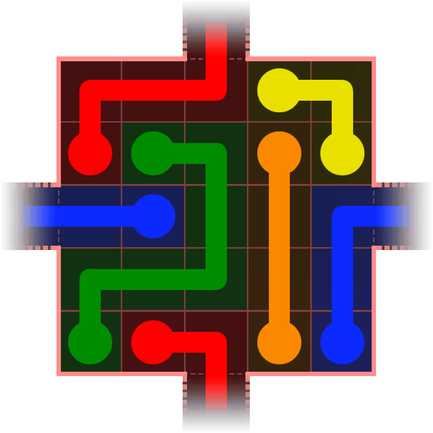 Flow Free Warps 353 Solution