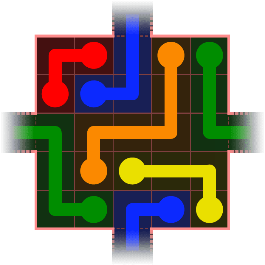 Flow Free Warps 373 Solution