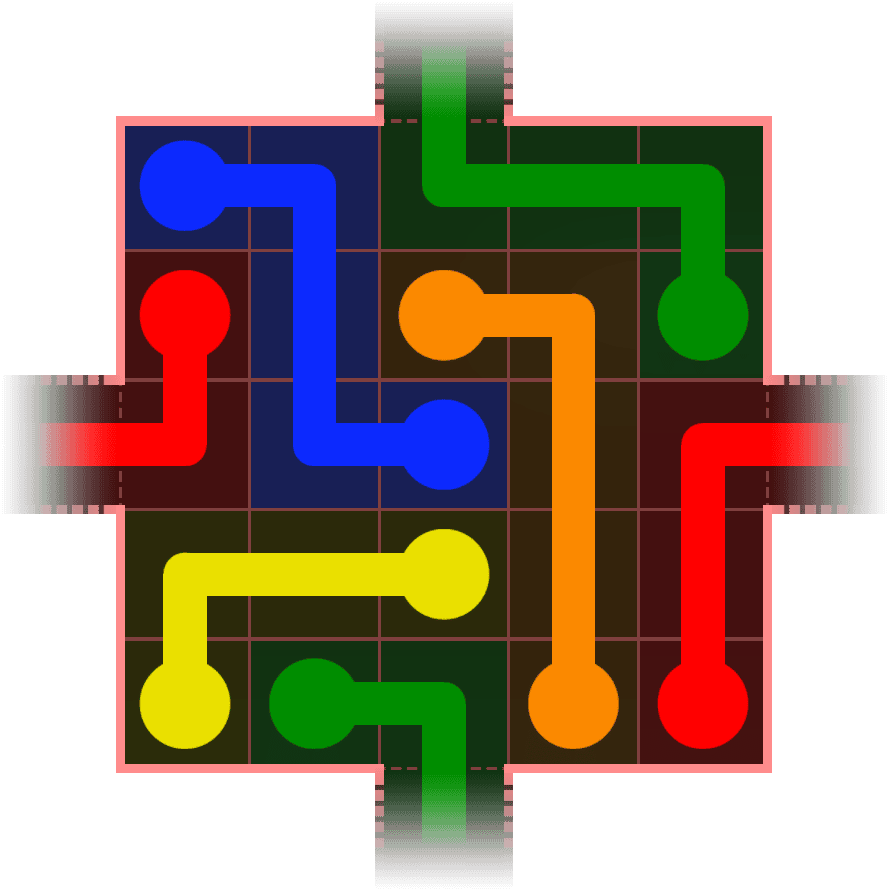Flow Free Warps 382 Solution