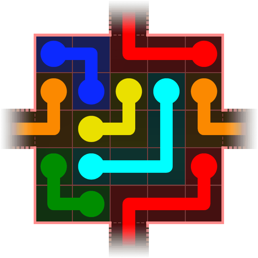 Flow Free Warps 388 Solution