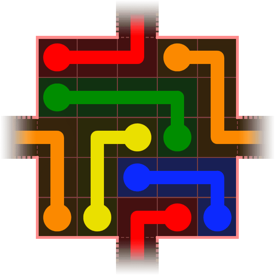 Flow Free Warps 407 Solution