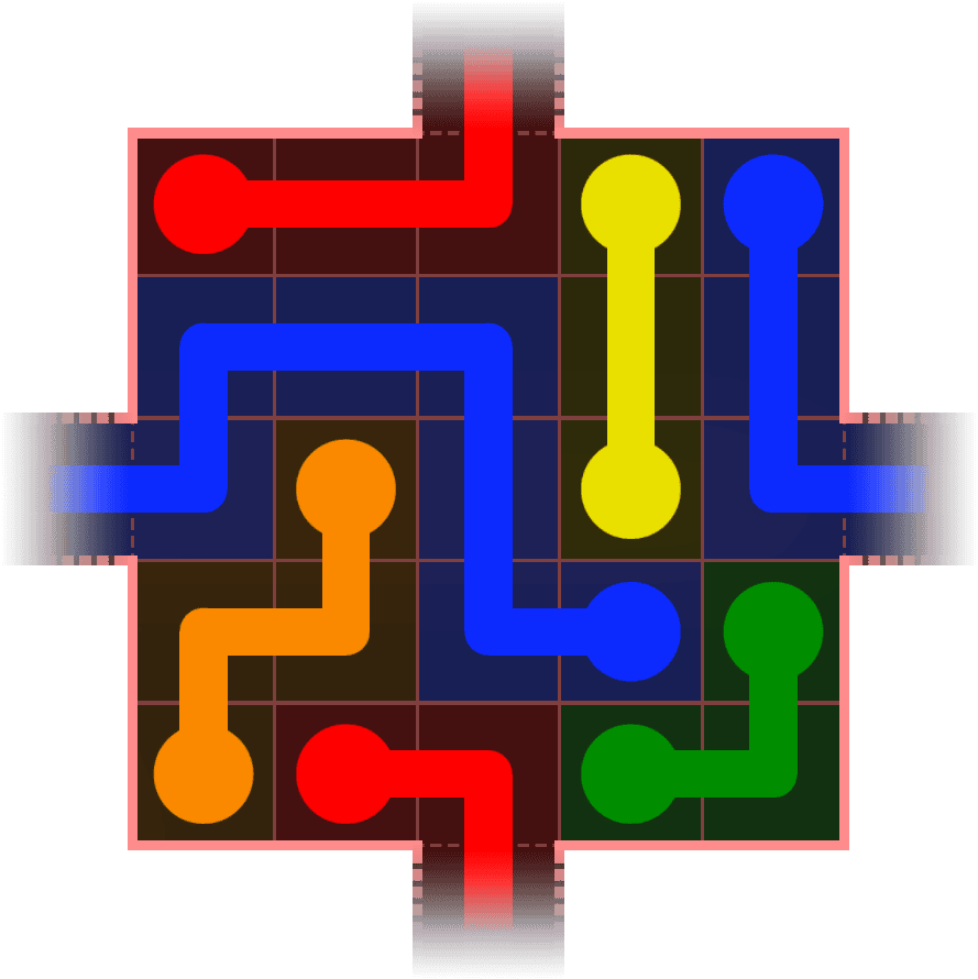 Flow Free Warps 408 Solution