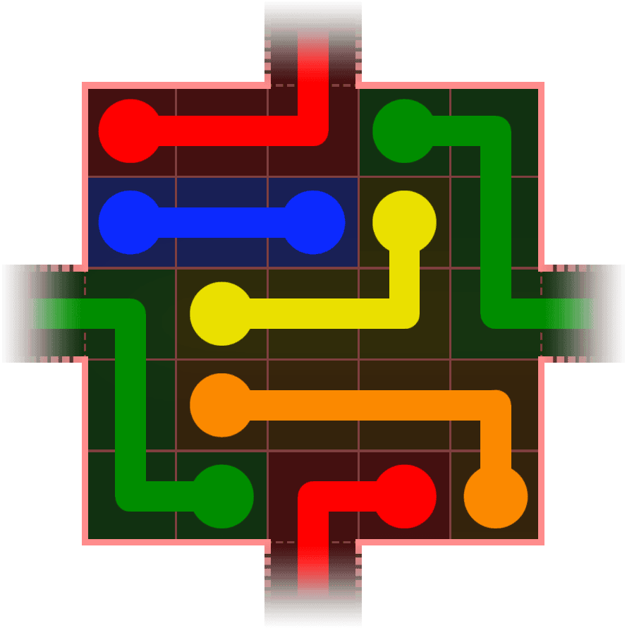 Flow Free Warps 409 Solution