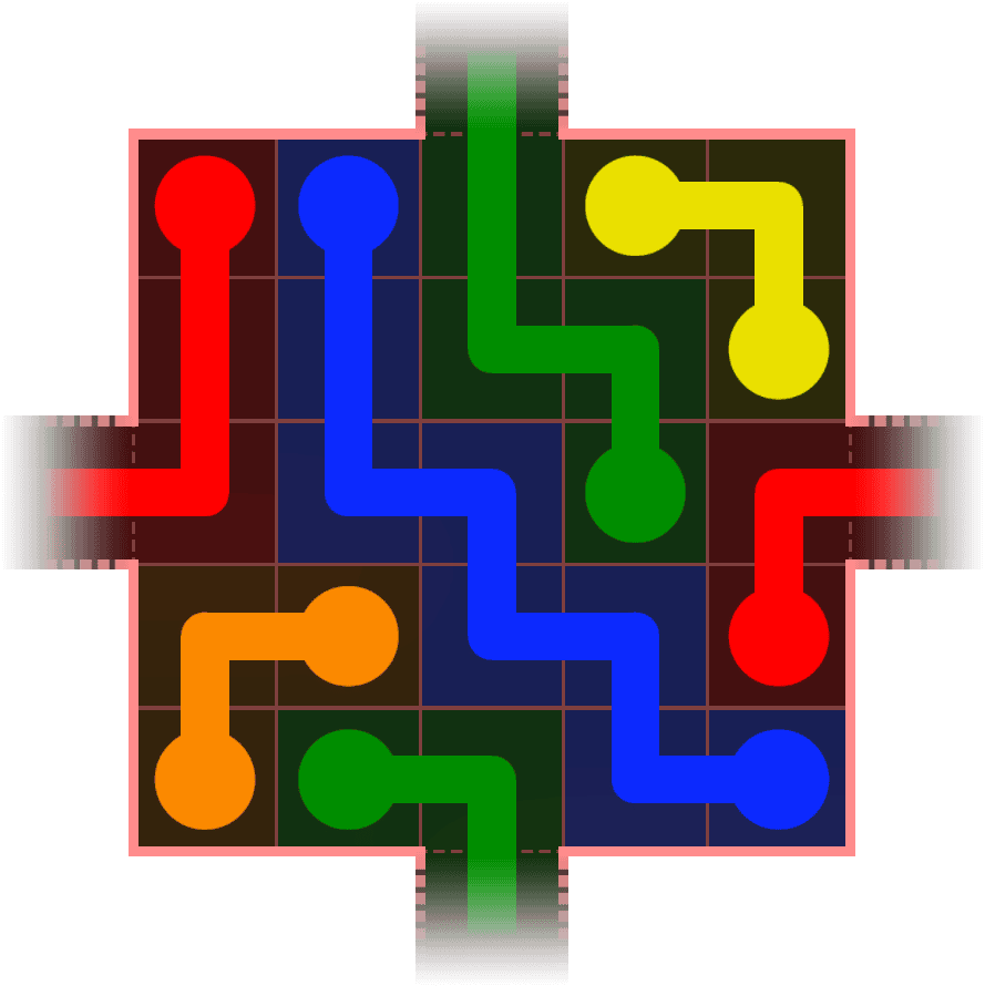 Flow Free Warps 413 Solution