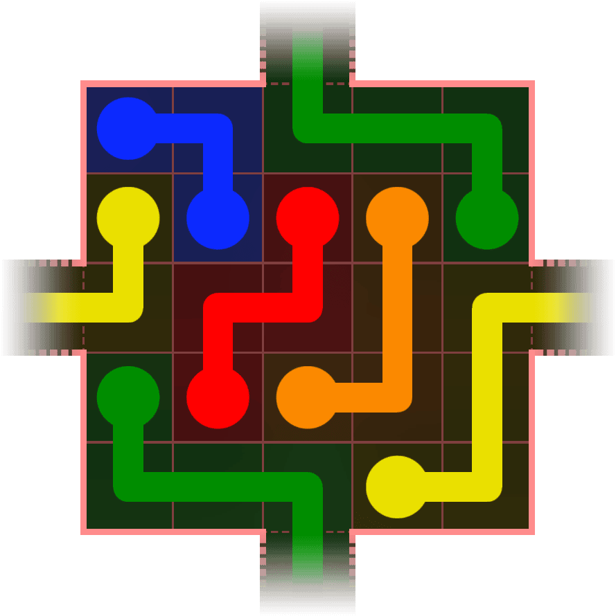 Flow Free Warps 414 Solution