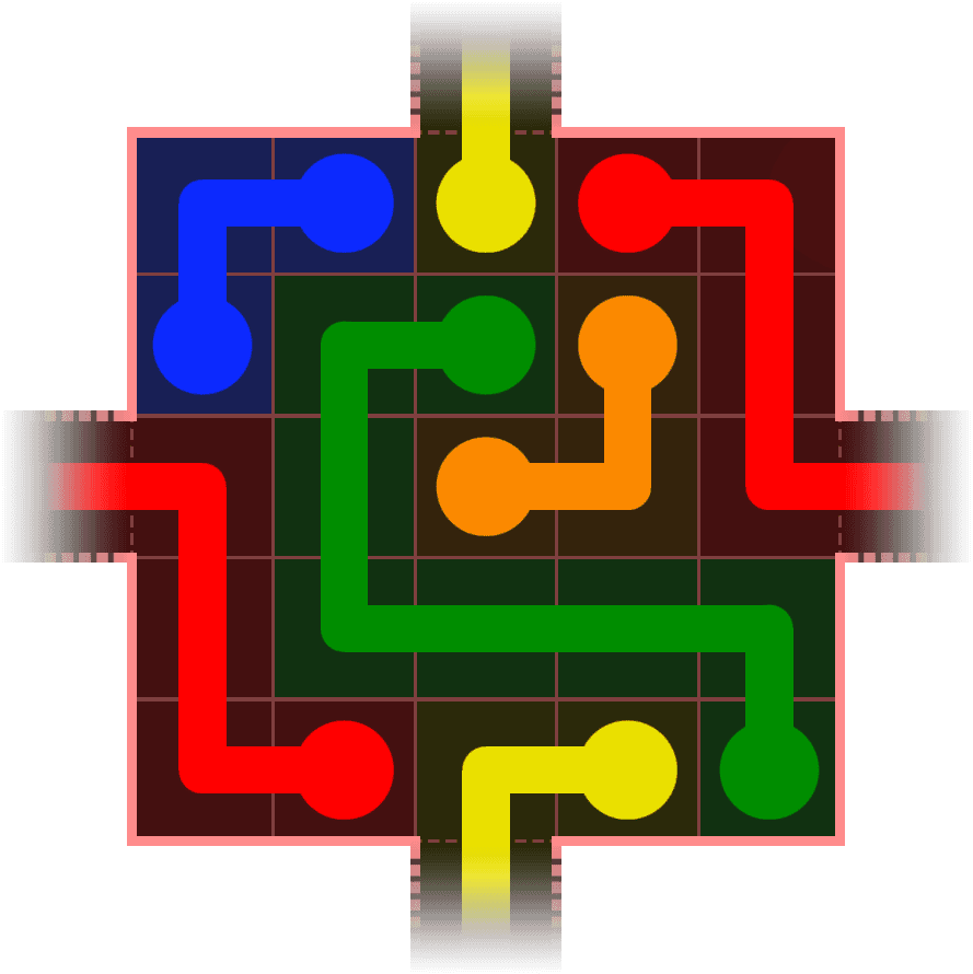Flow Free Warps 416 Solution
