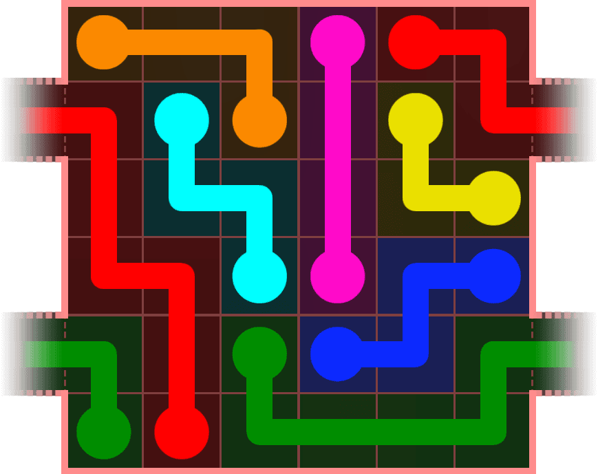 Flow Free Warps 460 Solution