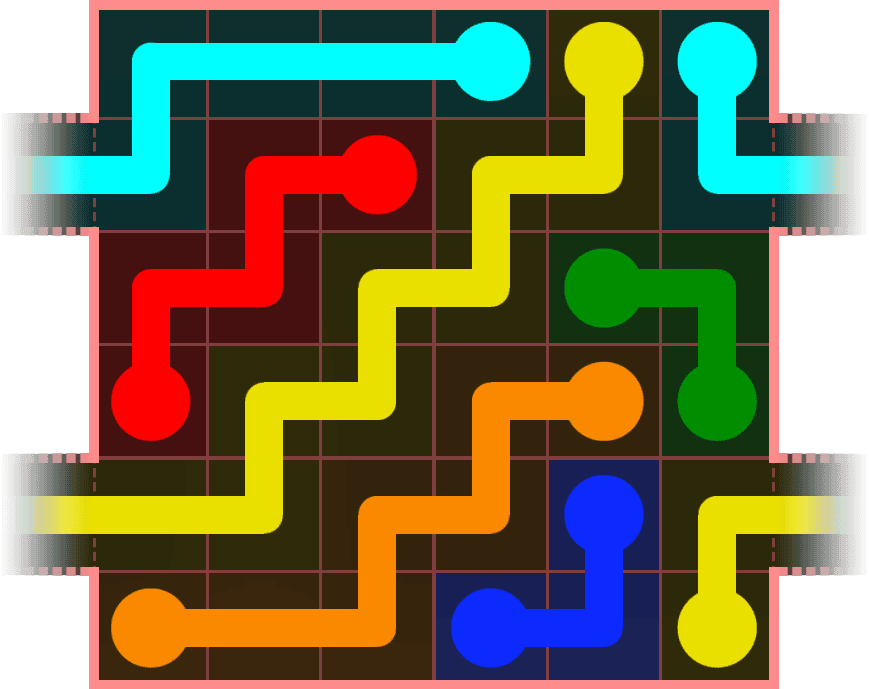 Flow Free Warps 452 Solution