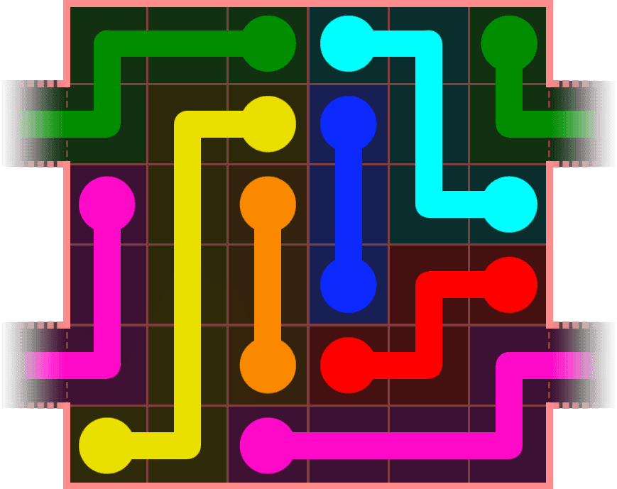 Flow Free Warps 472 Solution