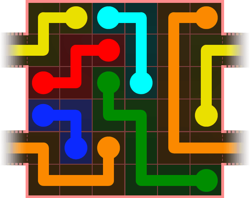 Flow Free Warps 474 Solution