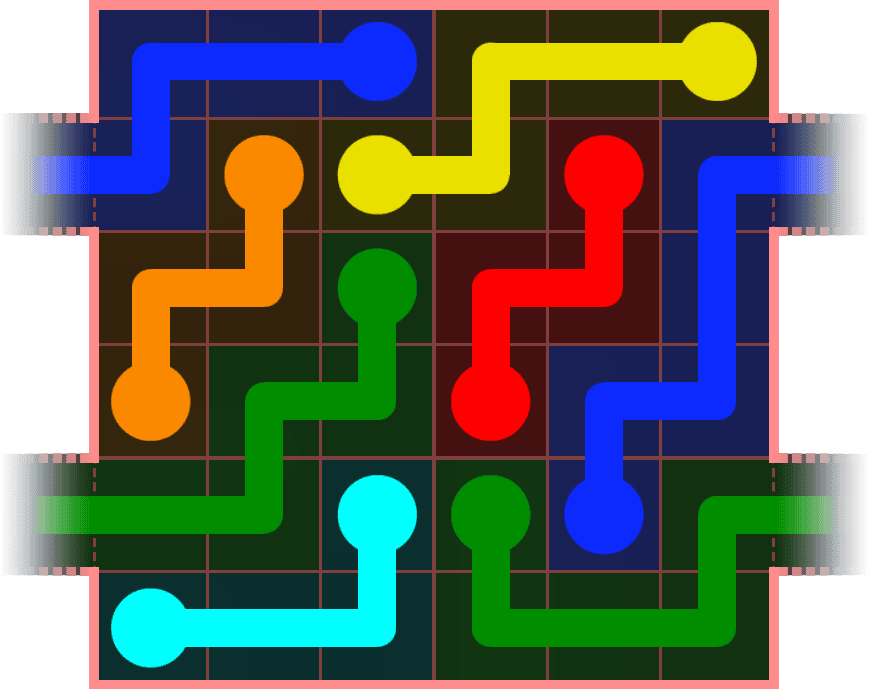 Flow Free Warps 476 Solution