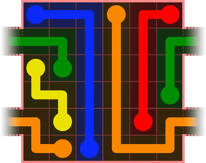 Flow Free Warps 478 Solution
