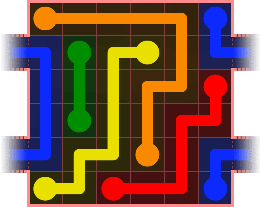 Flow Free Warps 454 Solution