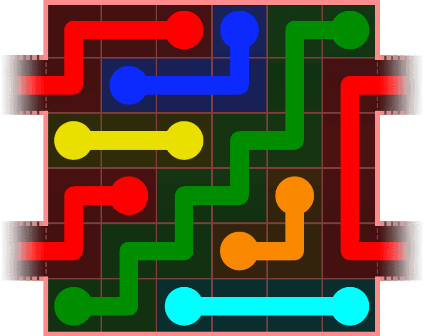 Flow Free Warps 575 Solution