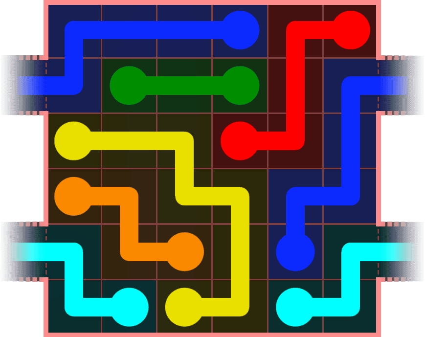 Flow Free Warps 578 Solution