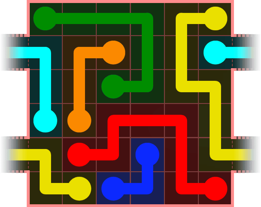 Flow Free Warps 582 Solution