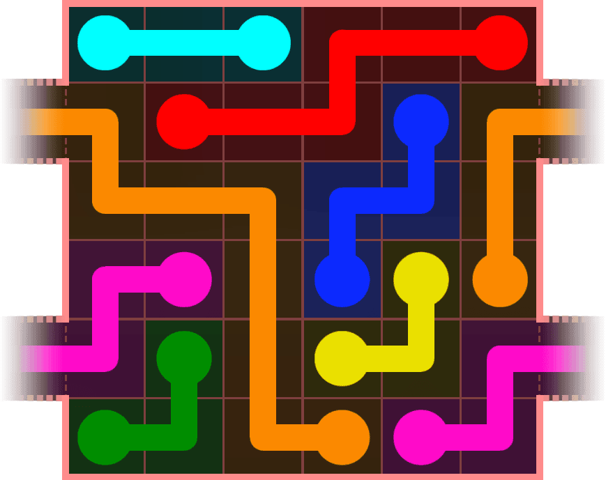 Flow Free Warps 584 Solution
