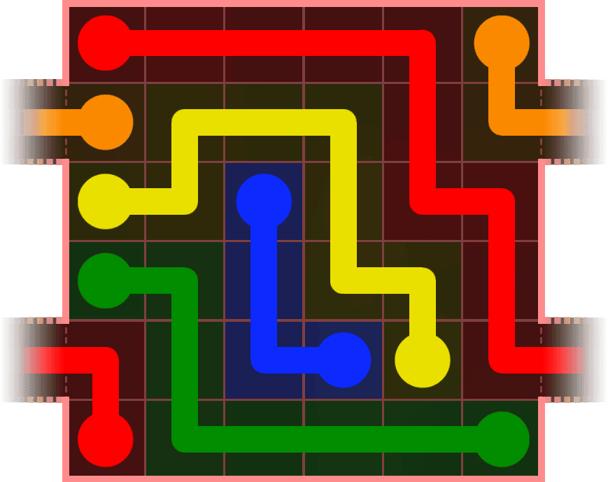 Flow Free Warps 589 Solution