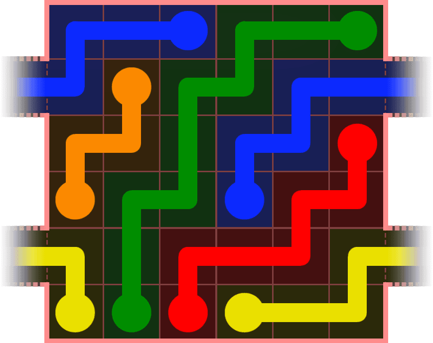 Flow Free Warps 592 Solution