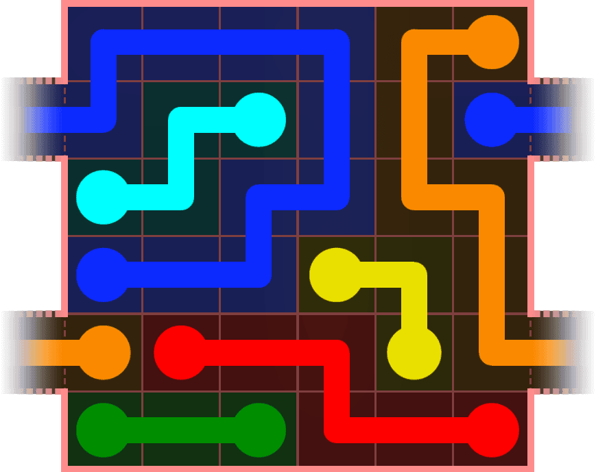 Flow Free Warps 593 Solution