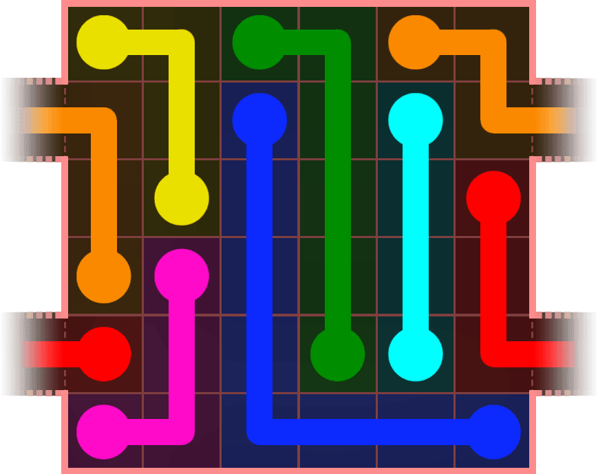 Flow Free Warps 595 Solution