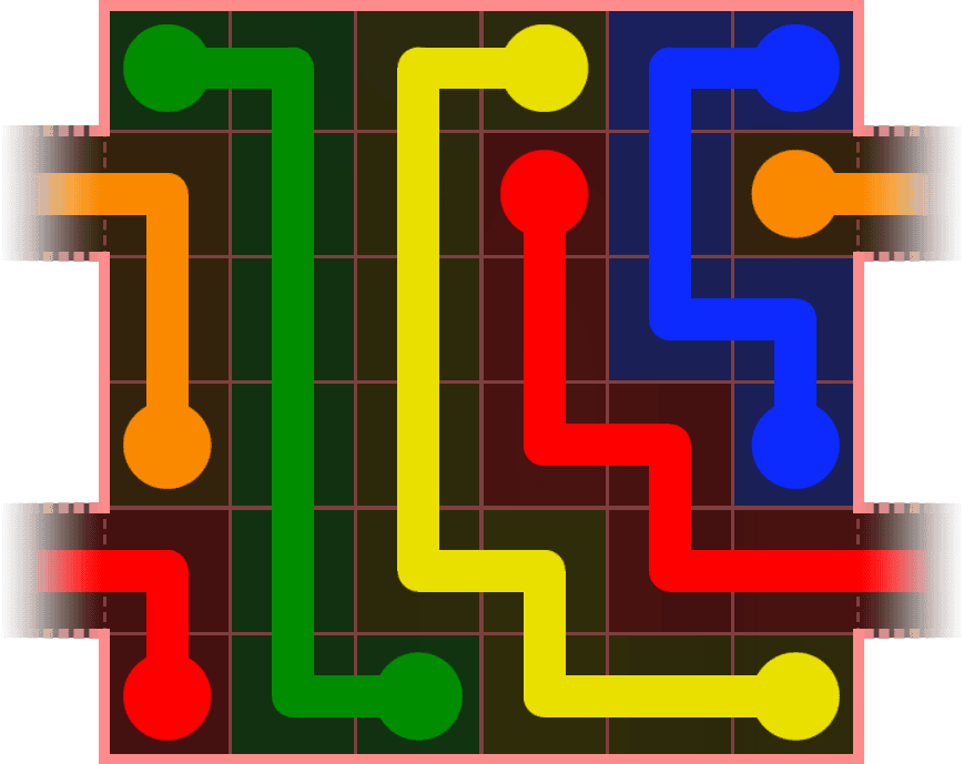Flow Free Warps 597 Solution