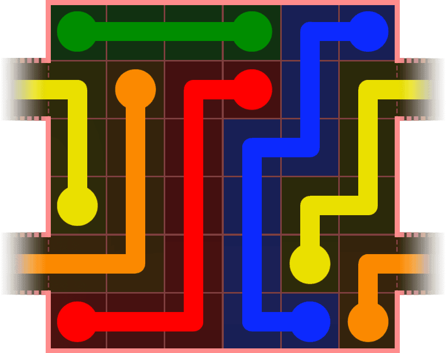 Flow Free Warps 485 Solution