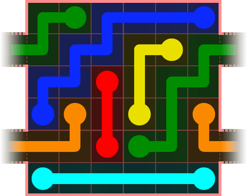 Flow Free Warps 489 Solution