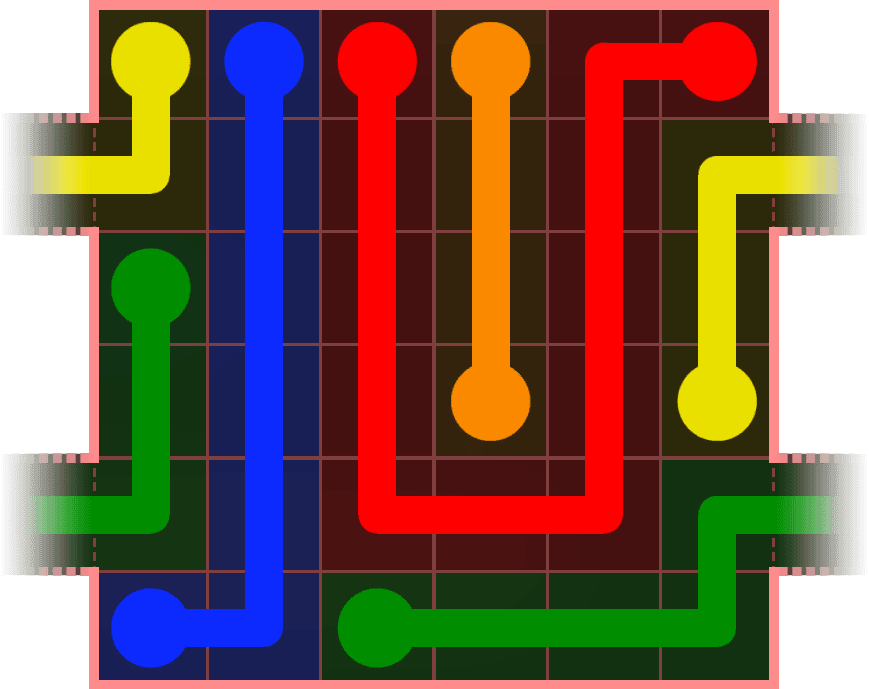 Flow Free Warps 491 Solution