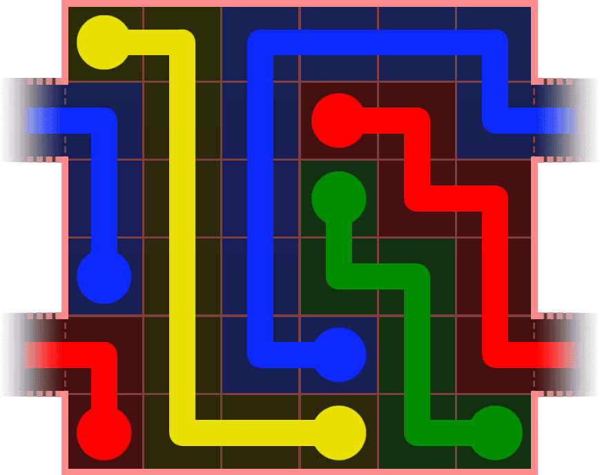 Flow Free Warps 495 Solution