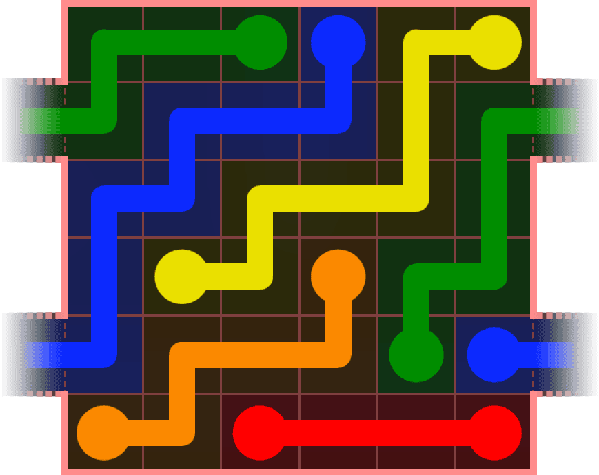 Flow Free Warps 496 Solution