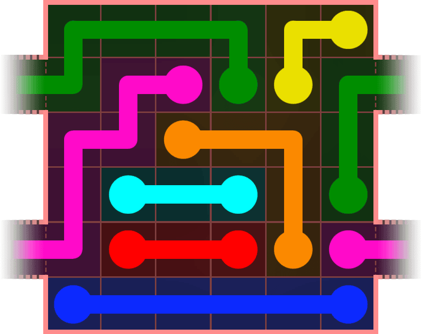 Flow Free Warps 514 Solution