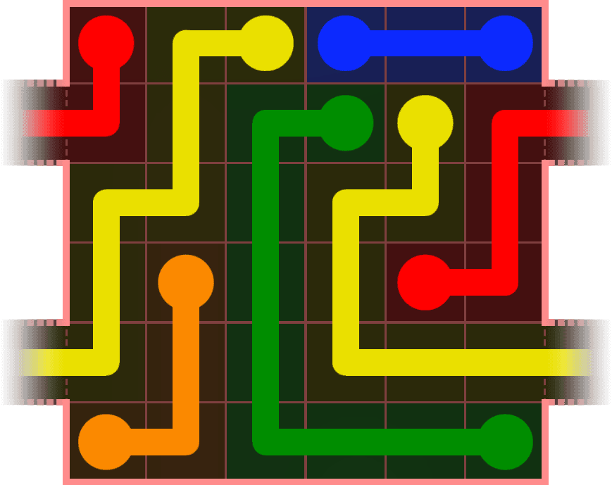 Flow Free Warps 516 Solution