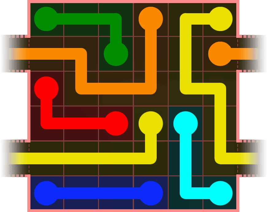 Flow Free Warps 519 Solution