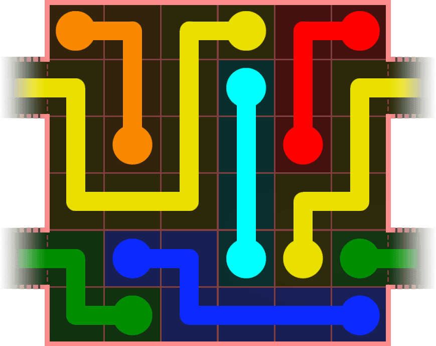 Flow Free Warps 524 Solution