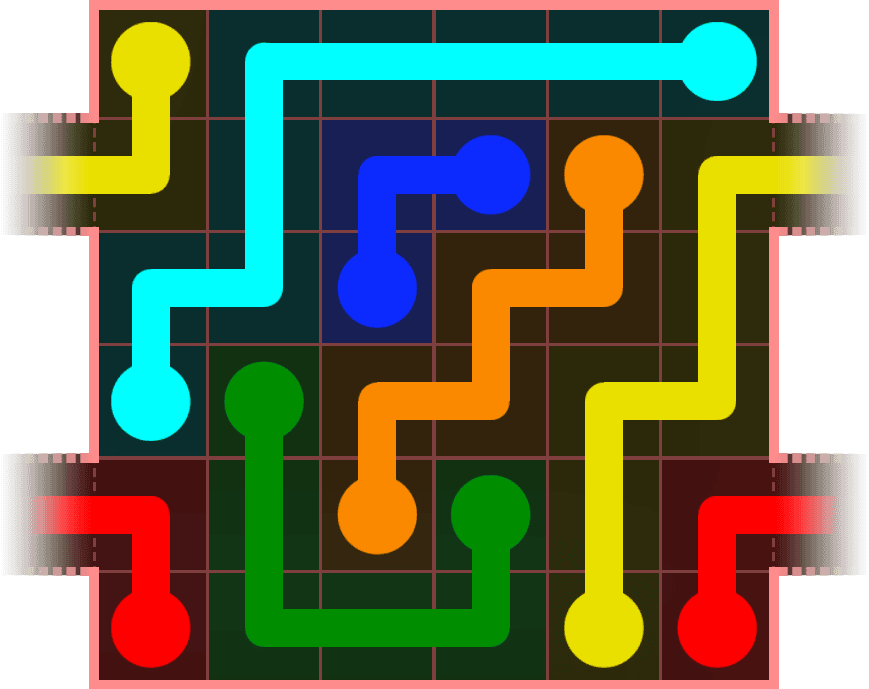 Flow Free Warps 529 Solution
