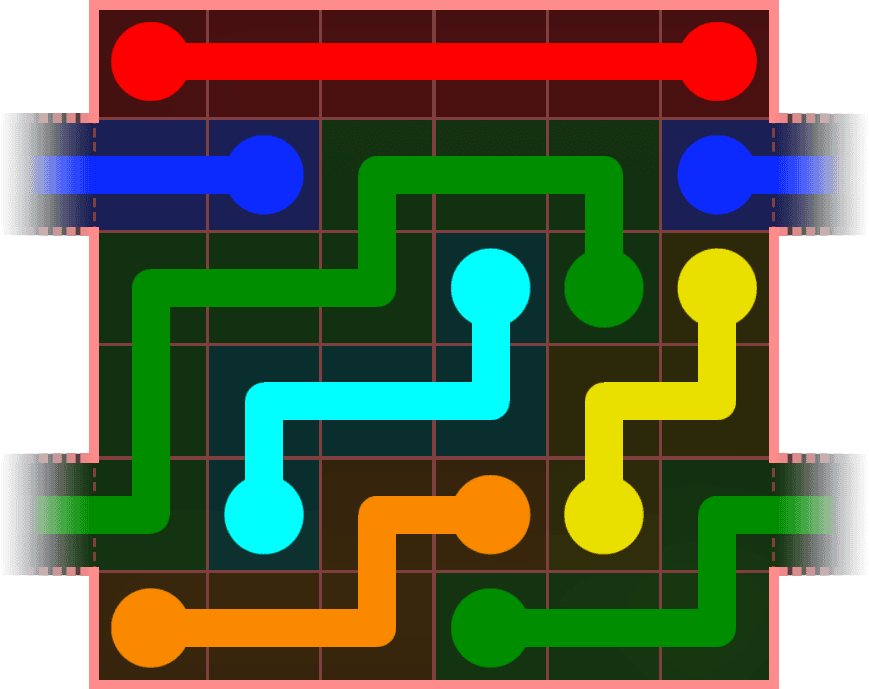Flow Free Warps 534 Solution