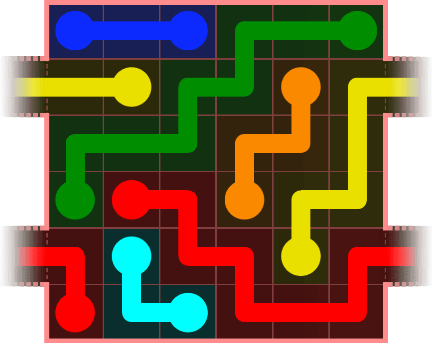 Flow Free Warps 535 Solution